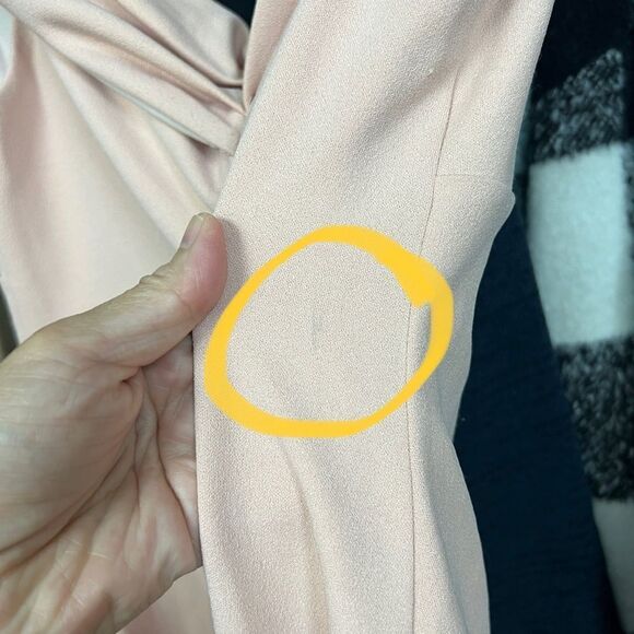 Nookie Athena Off Shoulder Halter Midi Dress Sz Large in Blush - Picture 6 of 6